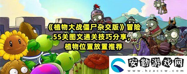 植物大戰(zhàn)僵尸雜交版冒險55關(guān)怎么不用小車過關(guān)