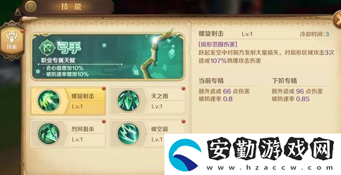 龍之國物語弓手技能加點圖