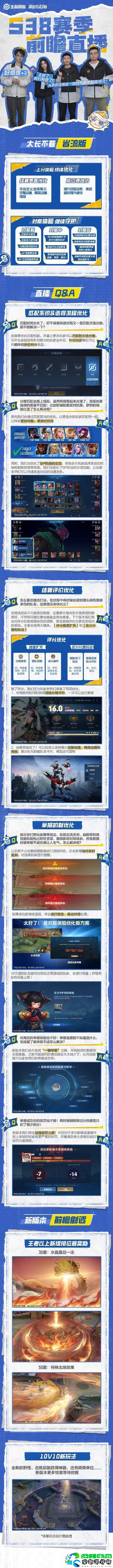 S38版本前瞻直播優(yōu)化內容介紹王者榮耀S38新賽季前瞻有什么更新