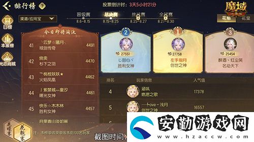 版本第一美女！魔域口袋版花魁賽總決賽即將開幕