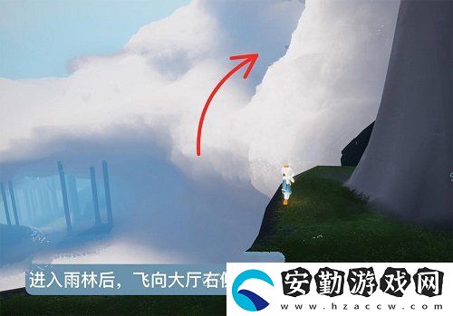 光遇風(fēng)行向?qū)恢霉ヂ?></p><p>2、第二步需要玩家飛到空中的位置看到一個大門，這里需要玩家解鎖了一個禁閣先祖。</p><p style=