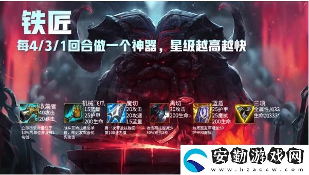云頂之弈便攜鍛爐有哪些裝備