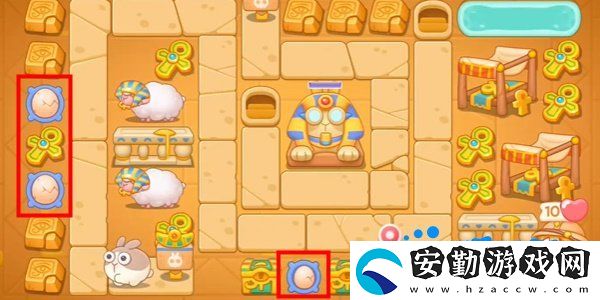 保衛(wèi)蘿卜4法老歸來第106關(guān)怎么過