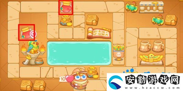 保衛(wèi)蘿卜4法老歸來第107關(guān)怎么過