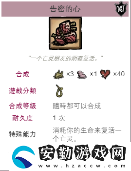 饑荒復活攻略